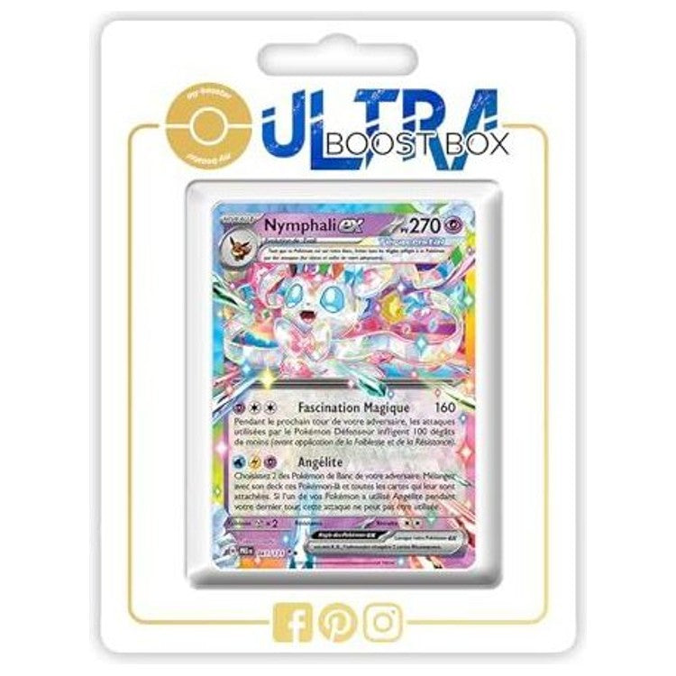Carte Pokémon Nymphali ex 041/131 Téracristal, édition française Évolutions Prismatiques EV08.5, vue de face en gros plan