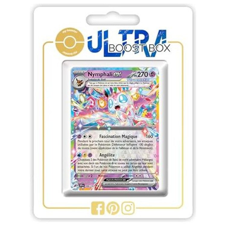 Carte Pokémon Nymphali ex 086/191 Téracristal Ultra Rare EV08, vue de face, issue de l’extension Étincelles Déferlantes en français