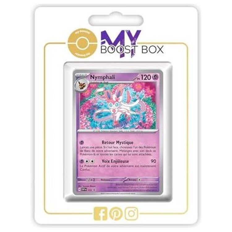 Carte Pokémon Nymphali SV172 Holo, recto en français de l’extension Évolutions Prismatiques du bloc Écarlate et Violet 08.5