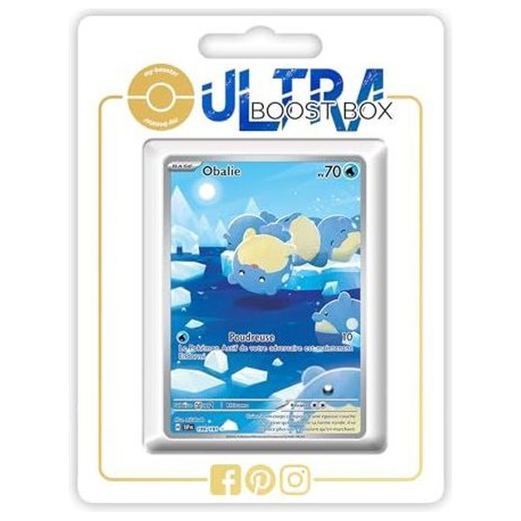 Carte Pokémon Obalie 199/191 Alternative Pokémon Gallery Secrète, recto en français de l’extension Étincelles Déferlantes Écarlate et Violet EV08.