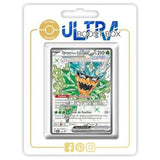 Carte Pokémon Ogerpon Masque Turquoise ex SV166 Full Art Téracristal, édition française de l’extension Étincelles Déferlantes EV08, vue de face détaillée