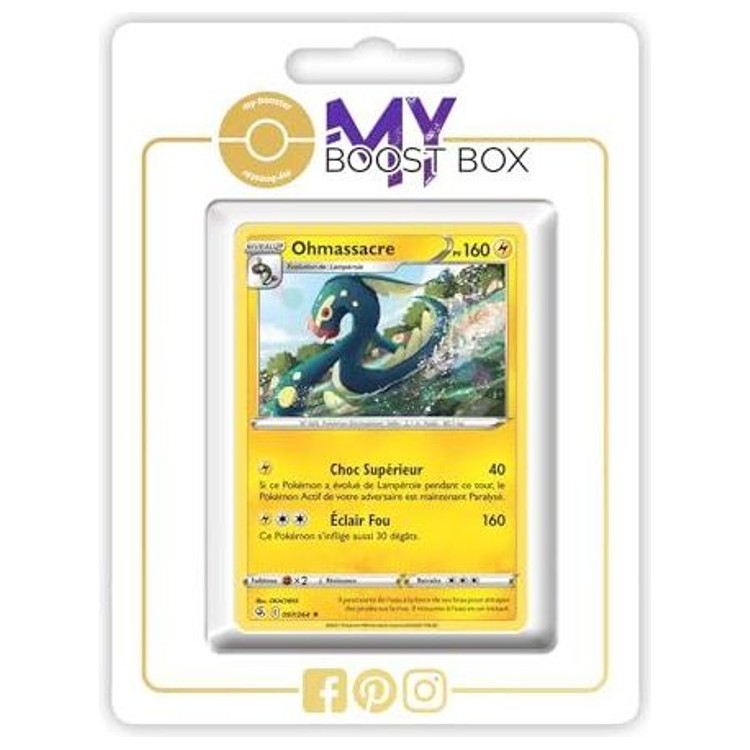 Carte Pokémon Ohmassacre 097/264 en version Reverse de l’extension Poing de Fusion Épée et Bouclier 08, vue de face avec les détails du Pokémon.