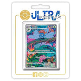 Carte Pokémon Ortide 198/197 Alternative Pokémon Gallery Secrète, recto en français de l’extension Flammes Obsidiennes Écarlate et Violet 03.