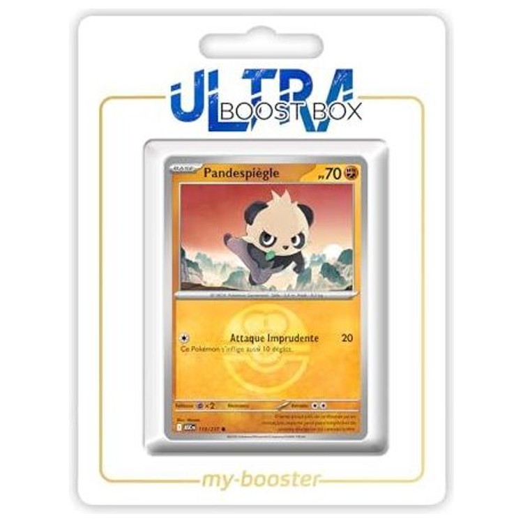 Carte Pokémon Pandespiègle 115/217 en version Reverse de l’extension Héros Transcendants, recto détaillé du coffret Méga-Évolution 02.5.