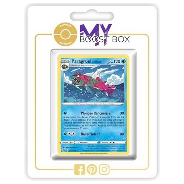 Carte Pokémon Paragruel de Hisui 044/189 en version Reverse de l’extension Astres Radieux, bloc Épée et Bouclier 10, vue de face détaillée.
