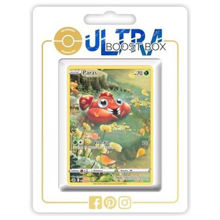 Carte Pokémon Paras GG32/GG70 Alternative Pokémon Gallery de l’extension Zénith Suprême, vue de face avec l’illustration complète en français