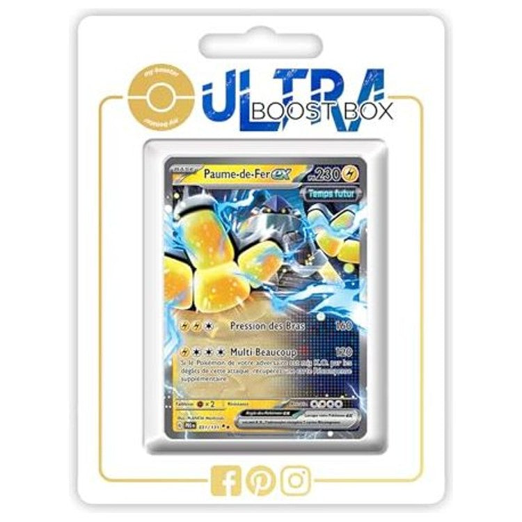 Carte Pokémon Paume-de-Fer ex 031/131 de l’extension Temps Futur, bloc Écarlate et Violet 08, vue de face avec illustration futuriste.