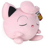 Peluche Rondoudou 46 cm photographiée de profil, mettant en valeur ses oreilles pointues et son volume moelleux.