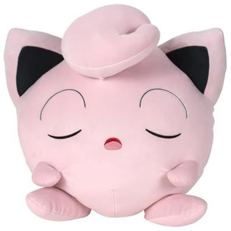Peluche Rondoudou 46 cm vue du dessus, illustrant sa silhouette ronde et son rembourrage généreux.