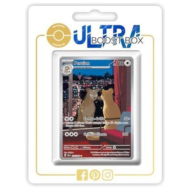 Carte Pokémon Persian 078/064 Alternative Pokémon Gallery Secrète Fable Nébuleuse Écarlate et Violet 6.5 en français, vue de face détaillée