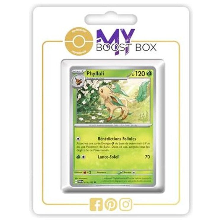 Carte Pokémon Phyllali 011/167 en version Reverse de l’extension Mascarade Crépusculaire Écarlate et Violet 06, vue de face avec l’illustration complète.