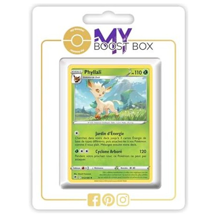 Carte Pokémon Phyllali 013/189 en version Reverse de l’extension Astres Radieux Épée et Bouclier 10, vue de face avec l’illustration complète.