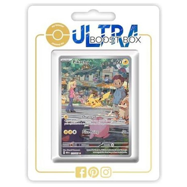 Carte Pokemon Pikachu 173/165 Alternative Pokemon Gallery Secrete de l extension Ecarlate et Violet 3.5 151 en francais, vue de face detaillee