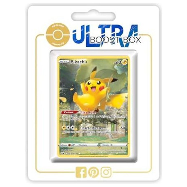 Carte Pokémon Pikachu GG30/GG70 Galerie Secrète de l’extension Zénith Suprême EB12.5 en français, vue de face avec l’illustration alternative complète.