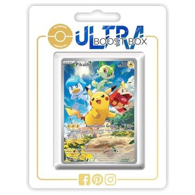 Carte Pokémon Pikachu SV027 Alternative Pokémon Gallery de l’extension Évolutions à Paldea Écarlate et Violet 02, vue de face en français