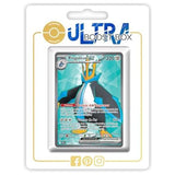 Carte Pokémon Pingoléon ex 114/094 Full Art Secrète Flammes Fantasmagoriques, édition française montrant le recto détaillé et l’artwork intégral.