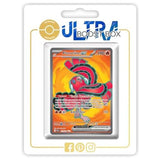 Carte Pokémon Plumeline ex 110/094 Full Art Secrète recto, édition française de l’extension Flammes Fantasmagoriques bloc Méga-Évolution 02.