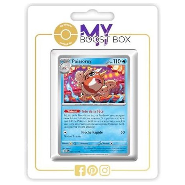 Carte Pokémon Poissoroy 021/131 en version Reverse, recto détaillé de l’extension Évolutions Prismatiques EV08 en français
