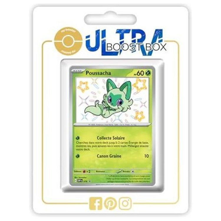 Carte Pokémon Poussacha SV076 chromatique en français, recto détaillé de l’extension Destinées de Paldea Écarlate et Violet 4.5