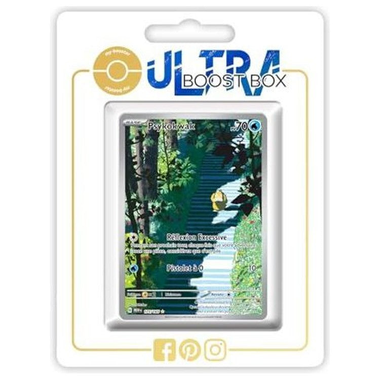 Carte Pokémon Psykokwak 175/165 Alternative Pokémon Gallery Secrète de l’extension 151 Écarlate et Violet 3.5, vue de face en français.
