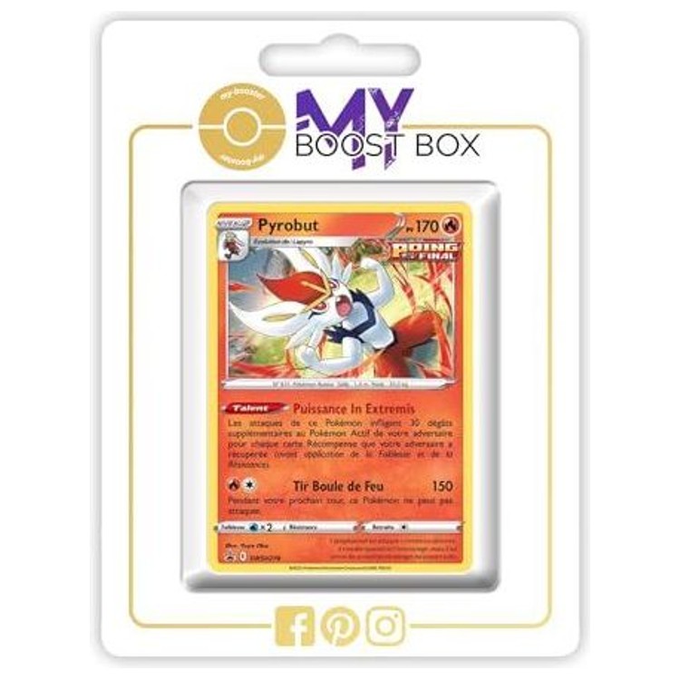Carte Pokémon Pyrobut SWSH278 Holo Poing Final en français, recto, issue de l’extension spéciale Zénith Suprême du bloc Épée et Bouclier.