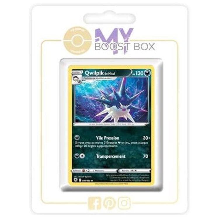 Carte Pokémon Qwilpik de Hisui 091/189 de l'extension Astres Radieux, image 1 sur 3 de la fiche Myboost