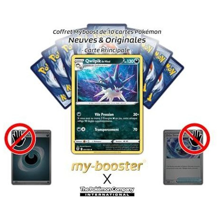 Carte Pokémon Qwilpik de Hisui 091/189 de l'extension Astres Radieux, image 2 sur 3 de la fiche Myboost