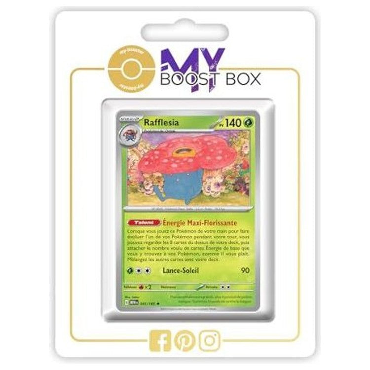 Carte Pokémon Rafflesia 045/165 en version Holo ou Reverse de l’extension 151 Écarlate et Violet 3.5, vue de face en français