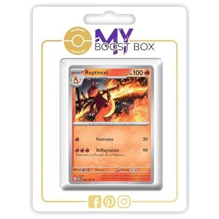 Carte Pokémon Reptincel 005/165 en version Reverse de l’extension 151 Écarlate et Violet 3.5, vue de face avec l’illustration complète.