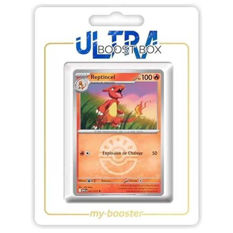 Carte Pokémon Reptincel 021/217 en version Reverse de l’extension Héros Transcendants, vue de face avec l’illustration complète.