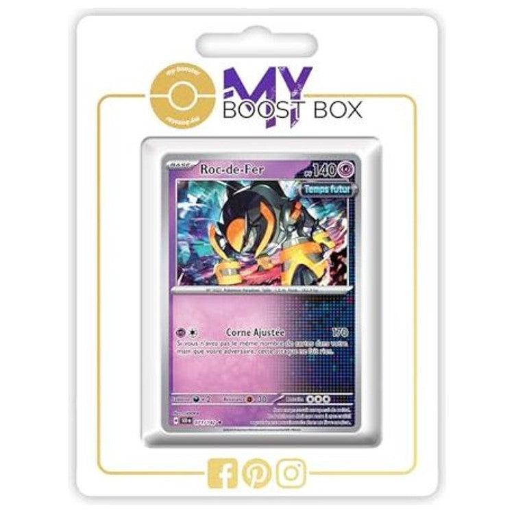Carte Pokémon Roc-de-Fer 071/142 en version Holo ou Reverse, recto, issue de l’extension Temps Futur Écarlate et Violet 7 Couronne Stellaire EV07