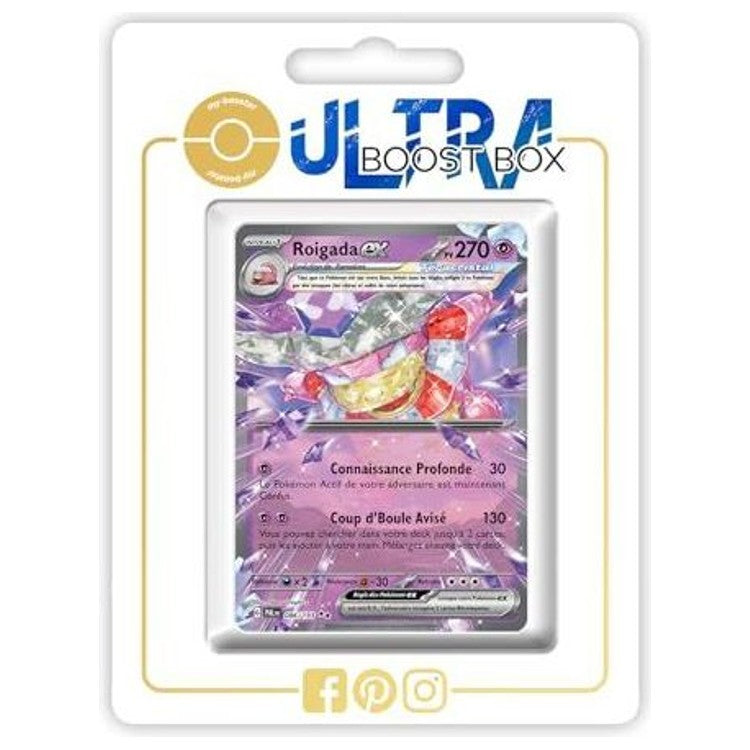 Carte Pokémon Roigada ex 086/193 Téracristal, édition française Ultra Rare de l’extension Évolutions à Paldea EV02, vue de face en gros plan