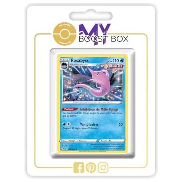 Carte Pokémon Rosabyss 067/264 en version Reverse de l’extension Poing de Fusion, bloc Épée et Bouclier 08, vue de face détaillée.
