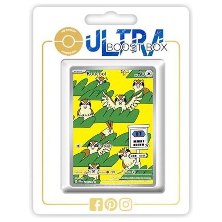 Carte Pokémon Roucool 207/197 Alternative Pokémon Gallery Secrète Flammes Obsidiennes EV03, vue de face en édition française authentique