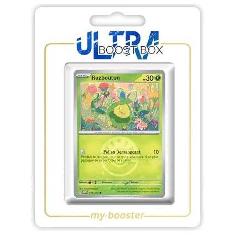 Carte Pokémon Rozbouton 016/217 en version Reverse de l’extension Héros Transcendants, recto détaillé du Pokémon Plante français