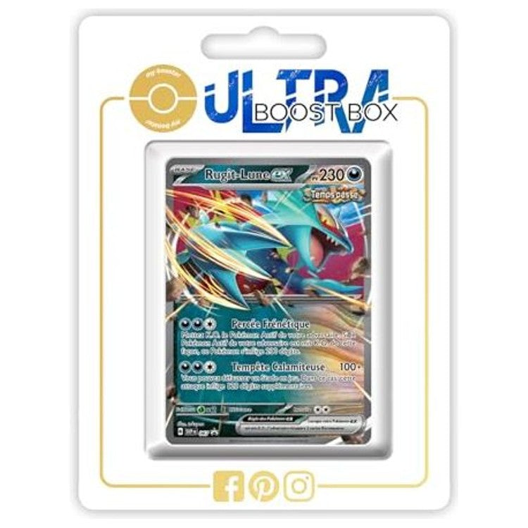 Carte Pokémon Rugit-Lune ex SV067 Ultra Rare de l’extension Faille Paradoxe Écarlate et Violet 04, vue de face en édition française.