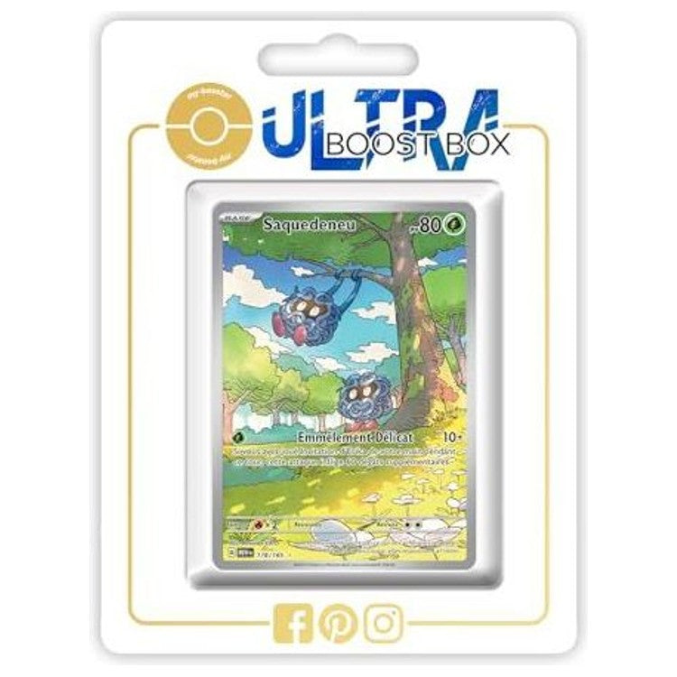 Carte Pokémon Saquedeneu 178/165 Alternative Pokémon Gallery Secrète EV03.5, vue de face avec illustration complète de l’extension 151.
