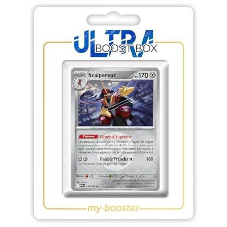 Carte Pokémon Scalpereur 148/217 en version Reverse de l’extension Quick Ball, recto détaillé du Pokémon Acier Ténèbres