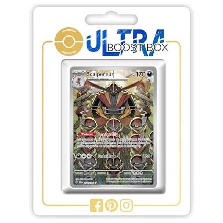 Carte Pokémon Scalpereur 220/198 Alternative Pokémon Gallery secrète, recto, issue de l’extension Écarlate et Violet 1 EV01 en français