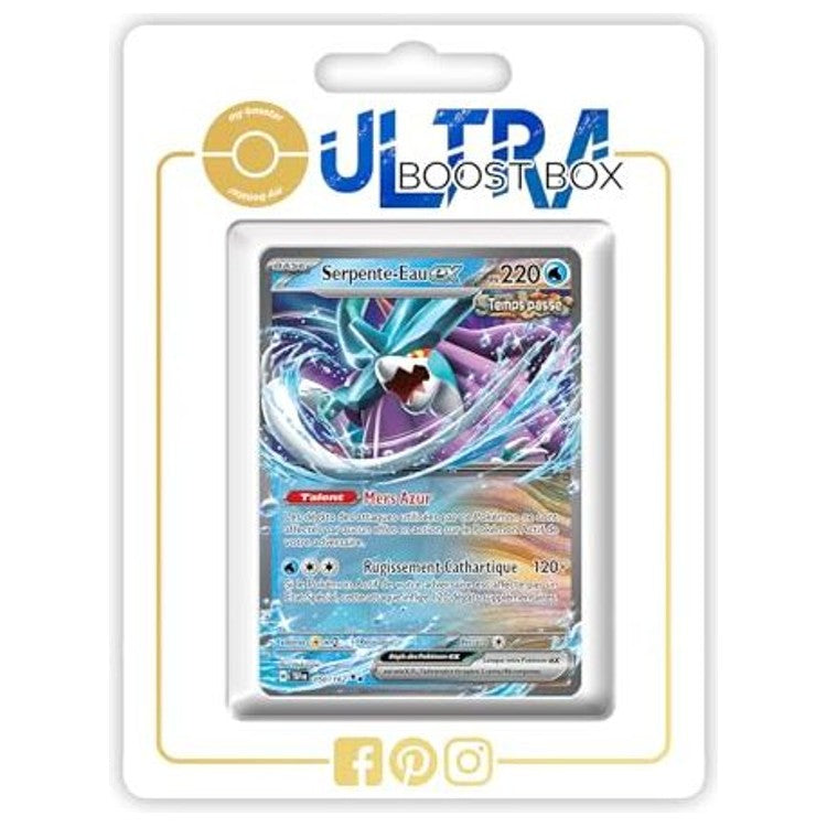 Carte Pokémon Serpente-Eau ex 050/162 Ultra Rare de l’extension Forces Temporelles EV05, vue de face avec l’illustration complète.