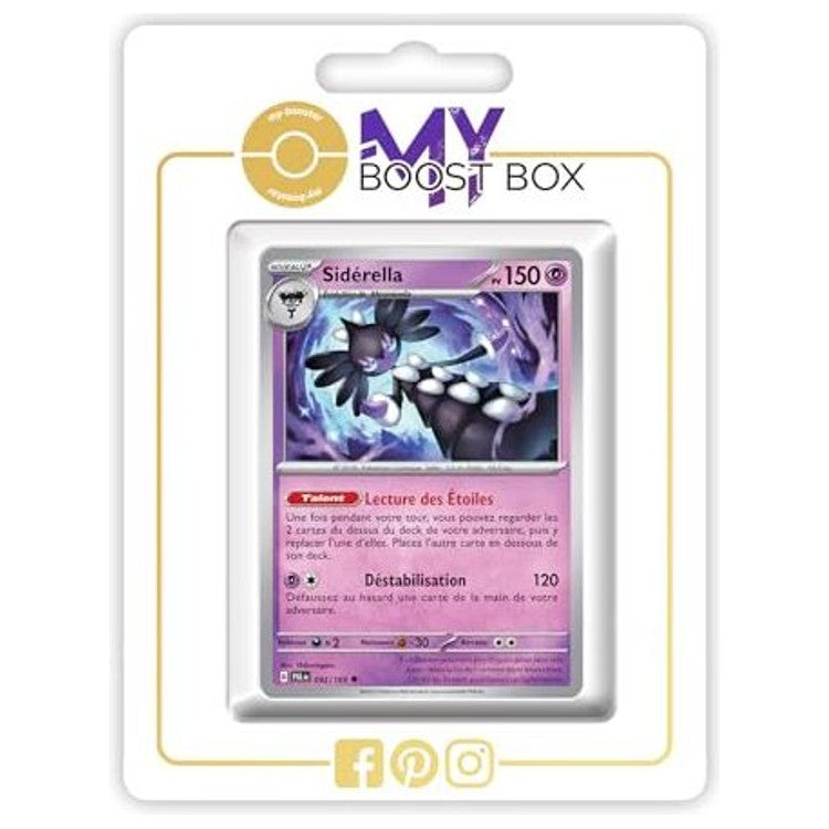 Carte Pokémon Sidérella 092/193 en version Reverse de l’extension Évolutions à Paldea, bloc Écarlate et Violet EV02, vue de face détaillée.