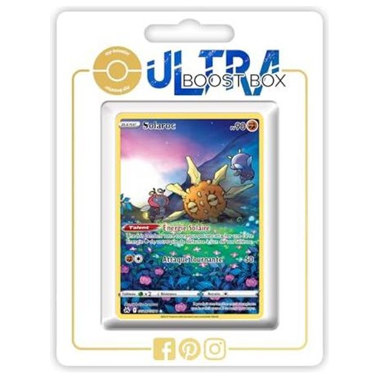 Carte Pokémon Solaroc GG15/GG70 Galerie Secrète de l’extension Zénith Suprême, vue de face avec l’illustration alternative en français