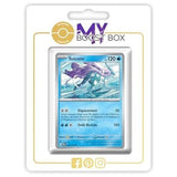 Carte Pokémon Suicune 024/131 en version Reverse du set Évolutions Prismatiques Écarlate et Violet 8.5, vue de face détaillée.