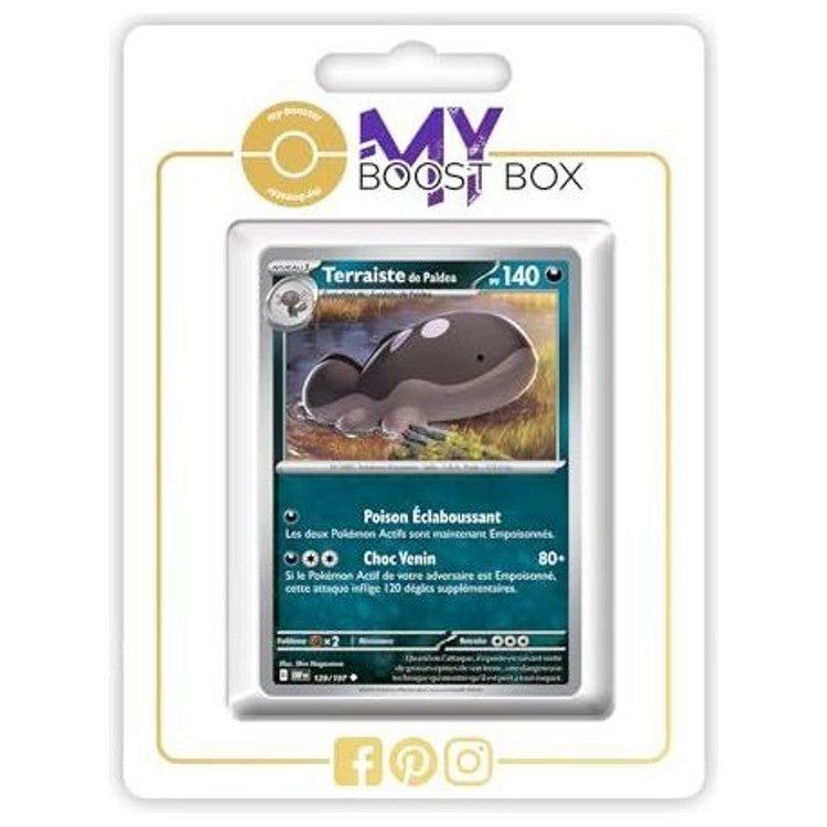 Carte Pokémon Terraiste de Paldea 129/197 en version Reverse de l’extension Flammes Obsidiennes, recto en français du bloc Écarlate et Violet EV03