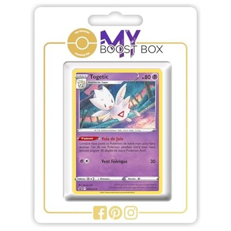 Carte Pokémon Togetic SWSH276 Holo en français, recto détaillé de l’édition promo liée à l’extension Tempête Argentée Epée et Bouclier 12.