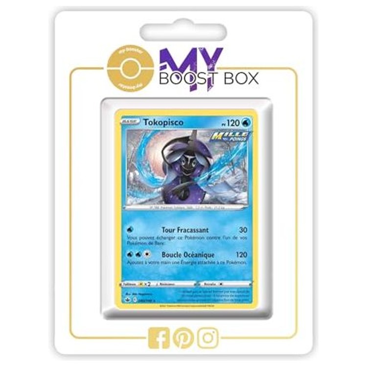 Carte Pokémon Tokopisco 040/198 en version Holo ou Reverse, recto, issue de l’extension Règne de Glace Épée et Bouclier 06.