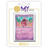 Carte Pokémon Tokopiyon 092/191 Holo ou Reverse de l’extension Étincelles Déferlantes EV08, vue de face avec illustration complète du Pokémon légendaire
