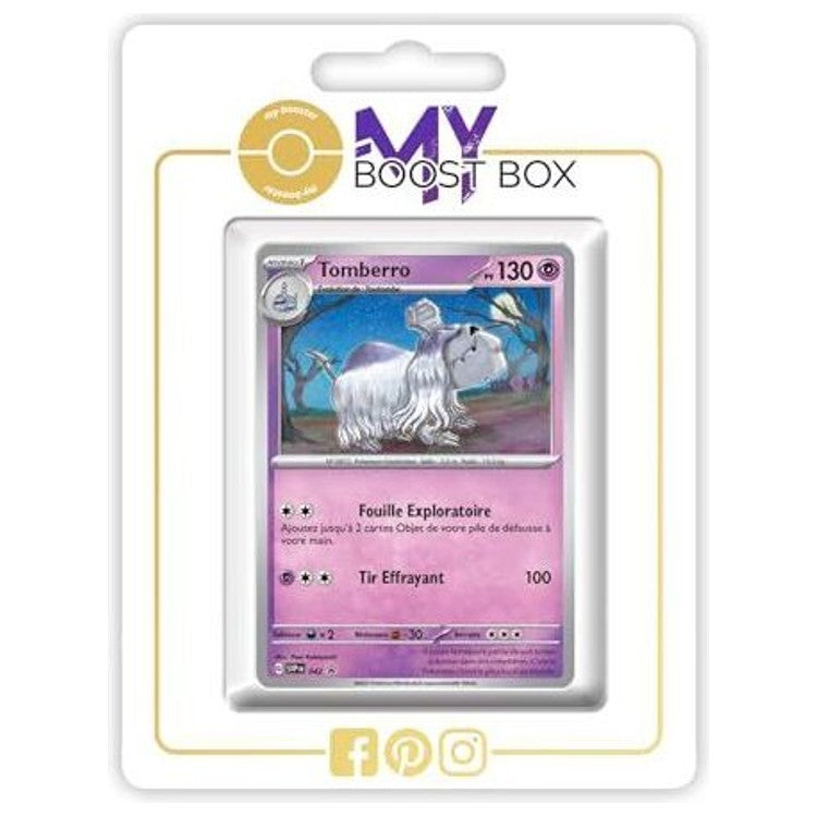 Carte Pokémon Tomberro SV042 Holo de l’extension Flammes Obsidiennes Écarlate et Violet 03, vue de face en édition française officielle.