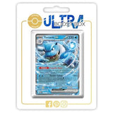 Carte Pokémon Tortank ex 009/165 en français, recto, issue de l’extension Écarlate et Violet 151 EV3.5, mise en avant dans le coffret Myboost.