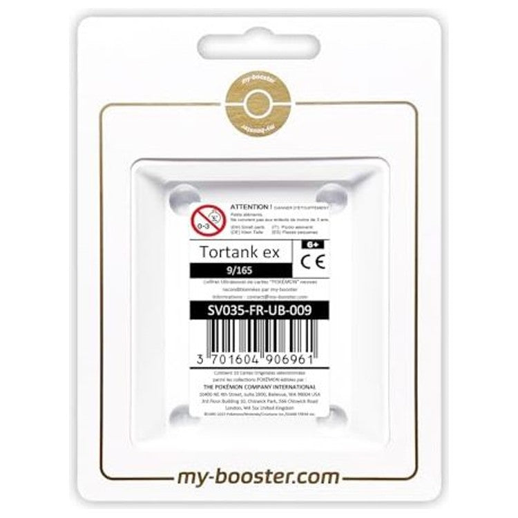 Carte Pokémon Tortank ex 009/165 ultra rare de l’extension 151 Écarlate et Violet 3.5, vue de face avec l’illustration complète du Pokémon Eau.